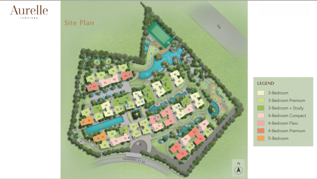 Aurelle of Tampines Site PLan