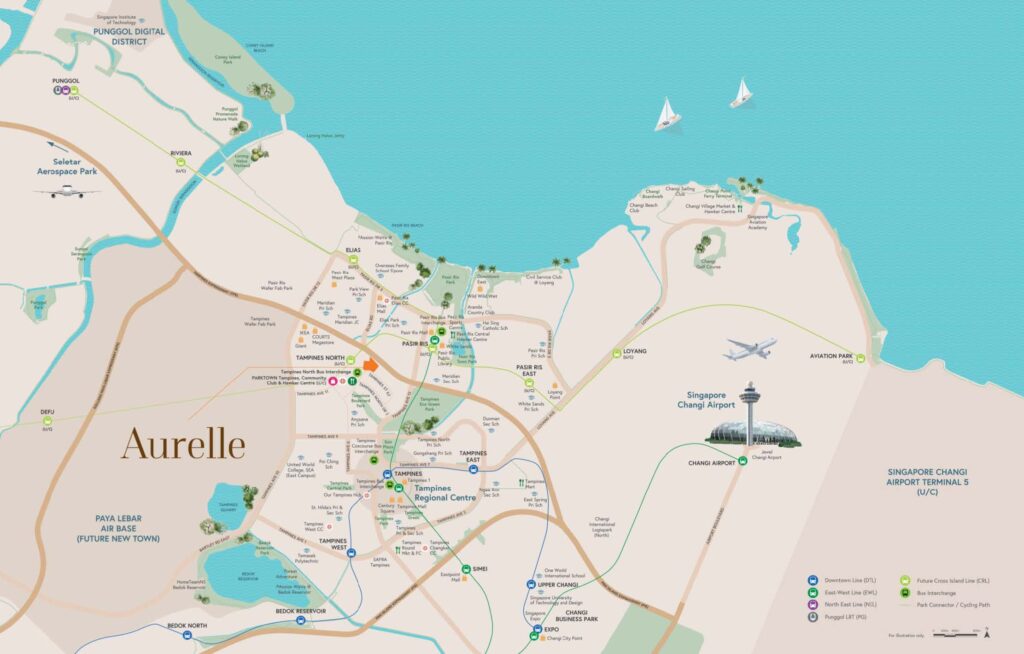 Aurelle of Tampines Location Map